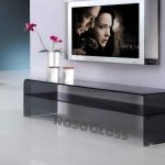 میز تلویزیون شیشه ای (به همراه طبقه)