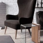 میز کنارمبلی پایه چوبی تینا